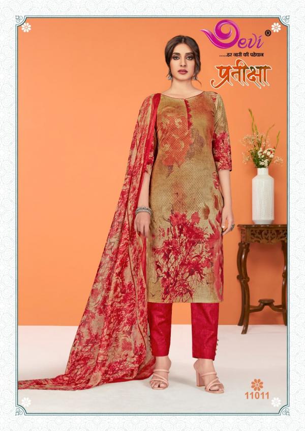 Devi Pratiksha Vol-11 Chiffon Dupatta Designer Dress Material